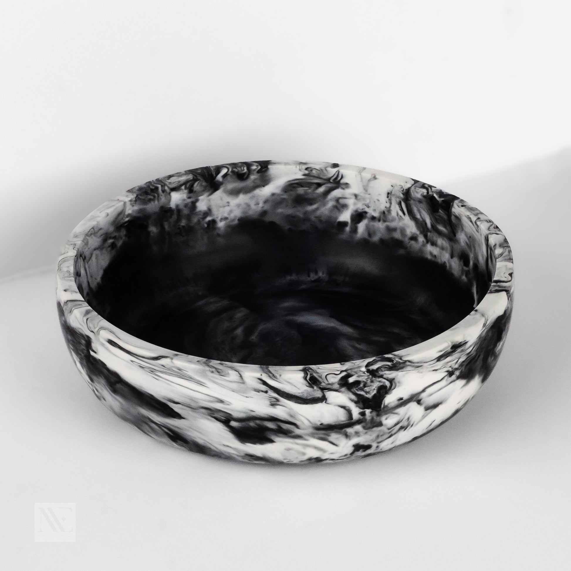 Mara Black Marbled Decorative Bowl - New Elegance