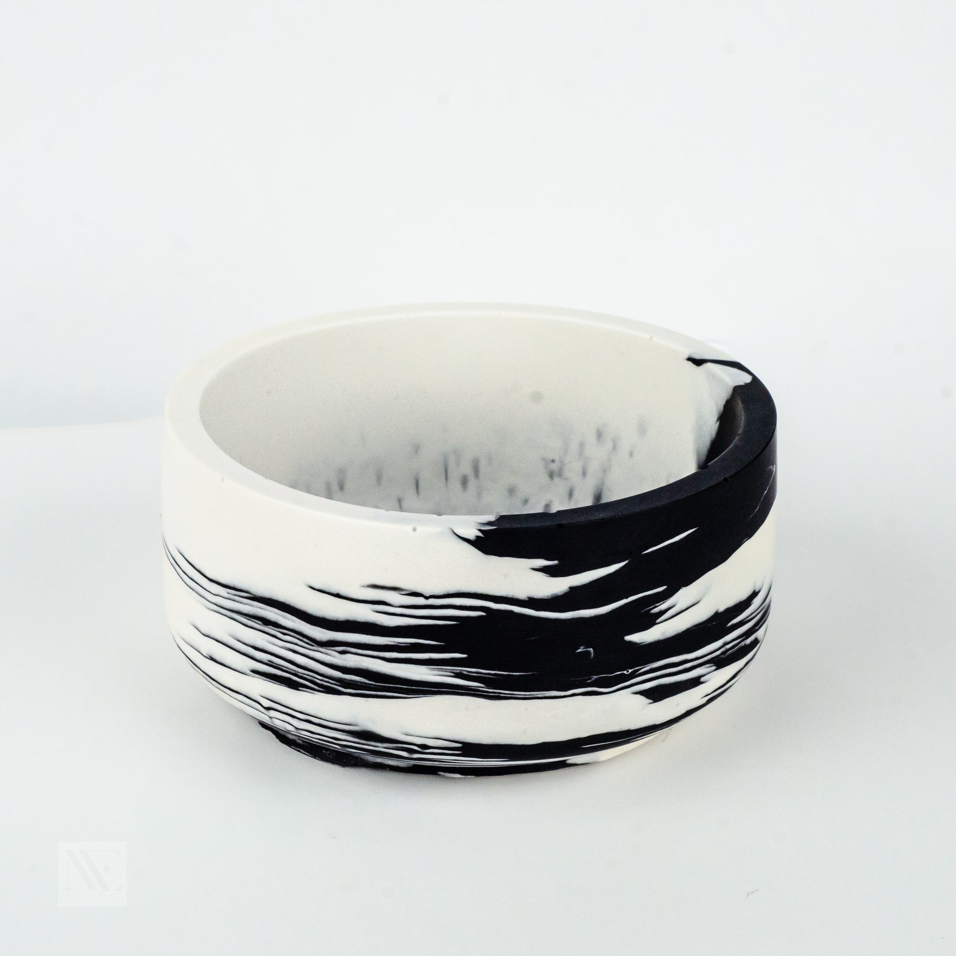 Small White Marbled Trinket Bowl - New Elegance
